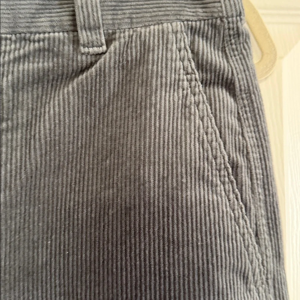 COMPTOIR DES COTONNIERS X UNIQLO WIDE LEG CORDUROY PANTS ANKLE sz S 26-27 gray